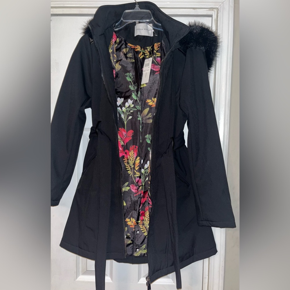 NWT, Rebecca Minkoff Black Coat, Size Medium